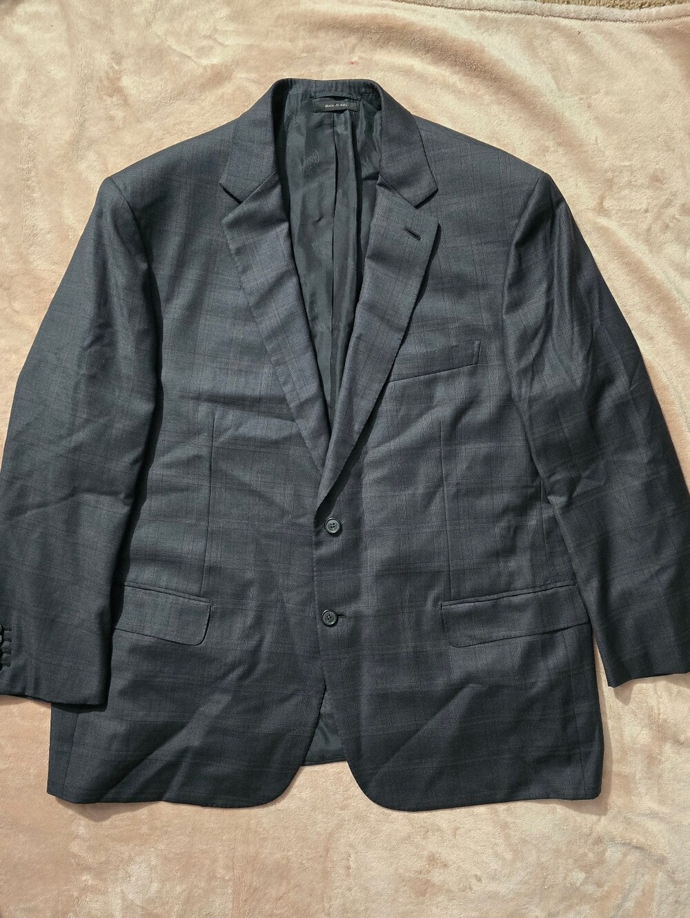 Brioni Colosse Blazer Jacket Men Gray Wool Windowpane Sport Coat Italy Suit 47R